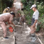 Desa Tenjolaya Lakukan Pembangunan Rabat Beton Jalan Lingkungan di Kebon Limus Sepanjang 170 Meter
