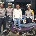 video viral pengendara motor yang ugal ugalan di benda cicurug akhirnya di tangkap