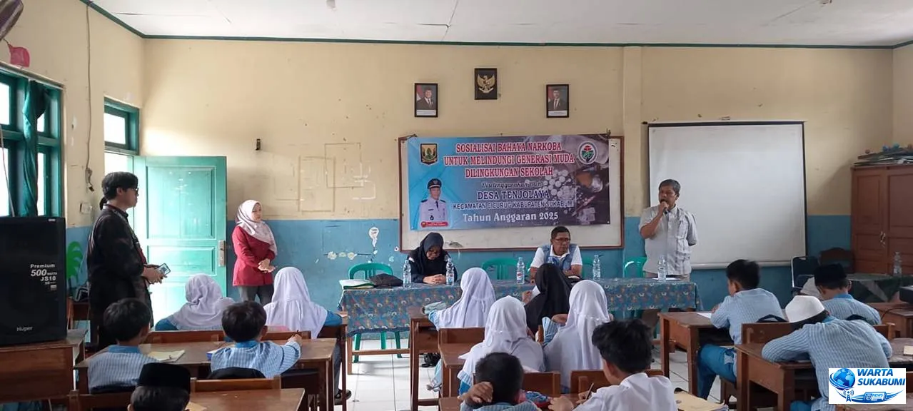 Desa Tenjolaya Kecamatan Cicurug Gandeng BNN Sukabumi Sosialisasikan Bahaya Narkoba di Lingkungan Sekolah
