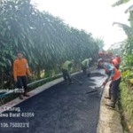 Peningkatan Pengaspalan Jalan Desa Sepanjang 320 Meter Di Desa Tenjolaya