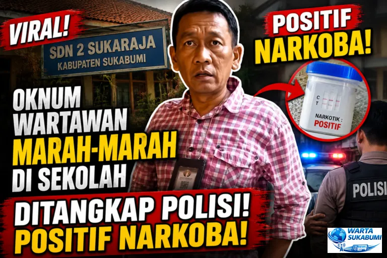 Viral Marah-Marah di SDN 2 Sukaraja, Oknum Wartawan Diamankan Polisi dan Positif Narkoba